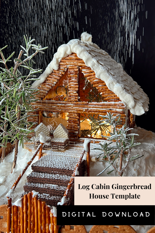 The Login Cabin - Gingerbread House Template