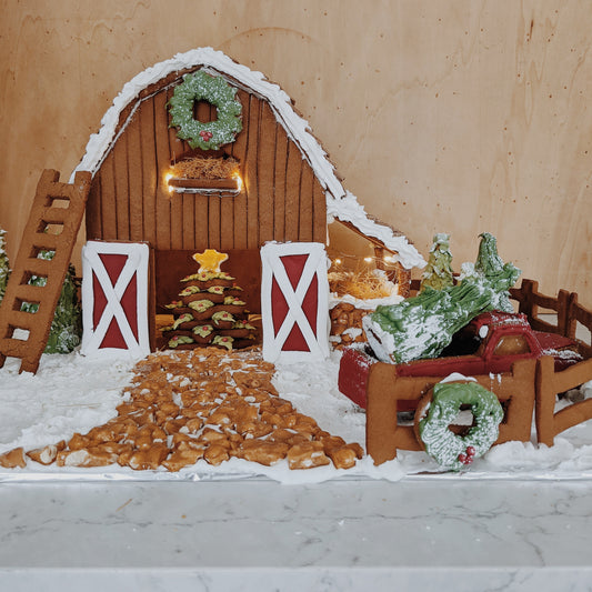 The Barn - Gingerbread House Template